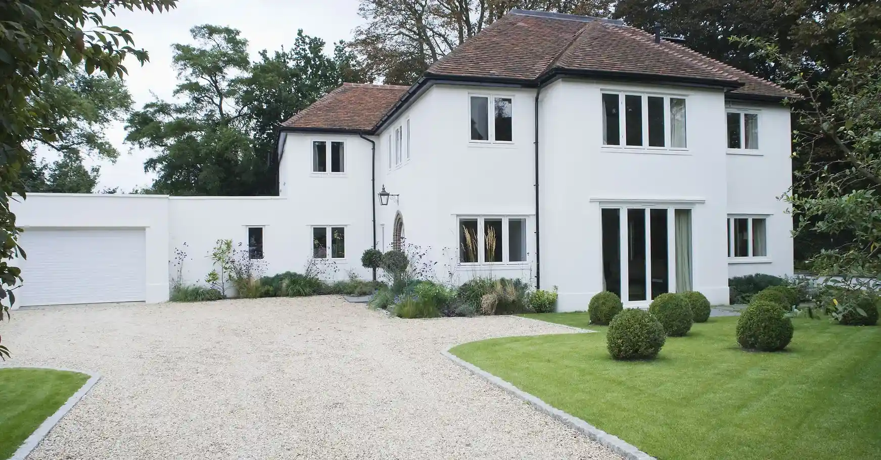 Completed driveway and patio project at a Dublin house